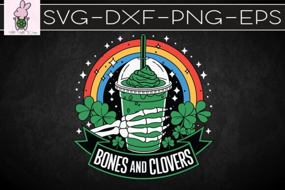 Bones and Clovers Funny St Patrick SVG