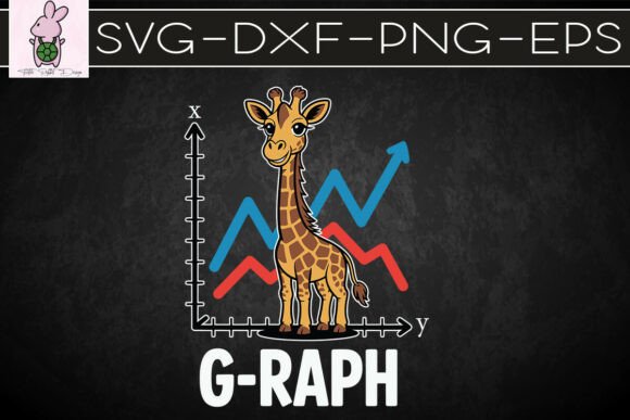 Giraffe Graph Animal Puns SVG