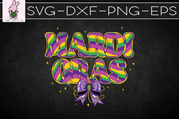 Glitter Mardi Gras Coquette SVG