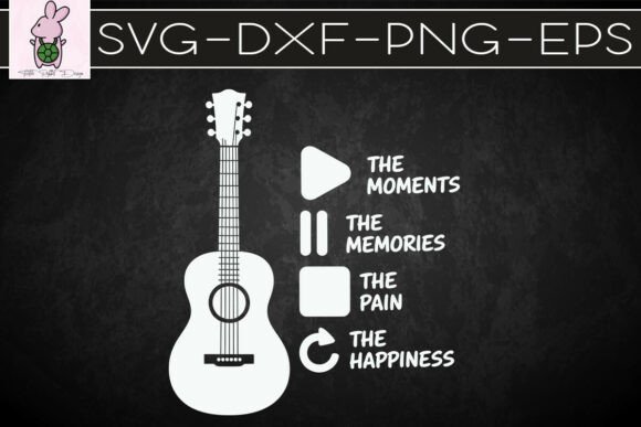 Guitar the Moments Memories Pain SVG