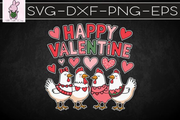Happy Valentine from the Flock SVG