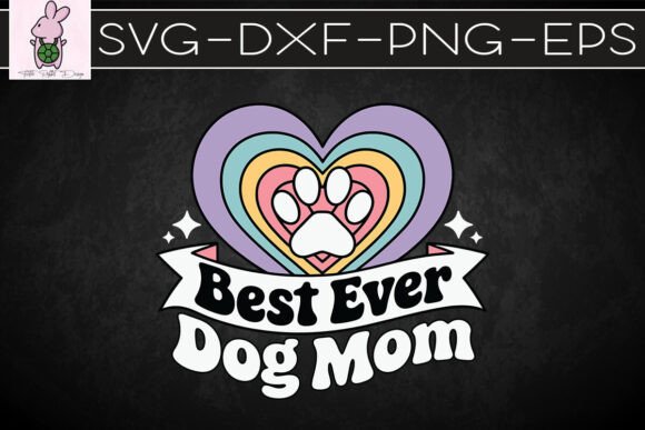 Mothers Day Dog Lover Retro Dog Mom SVG