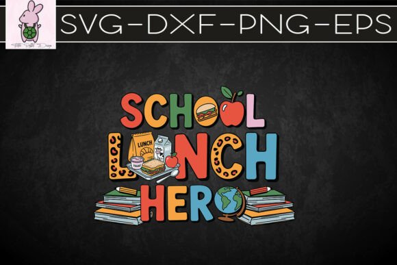 School Lunch Lady Sublimation PNG